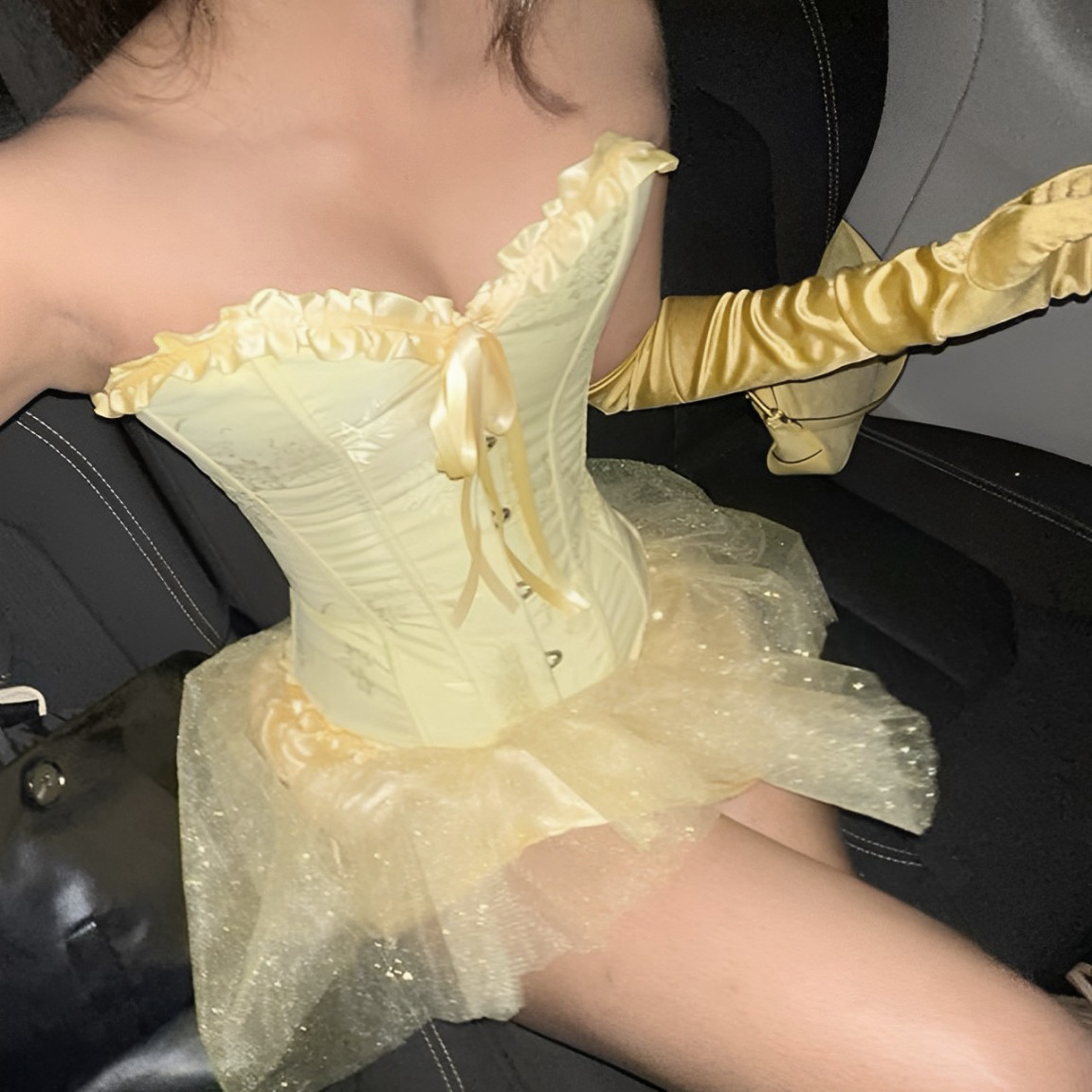 Corset Lily Amarillo Pastel
