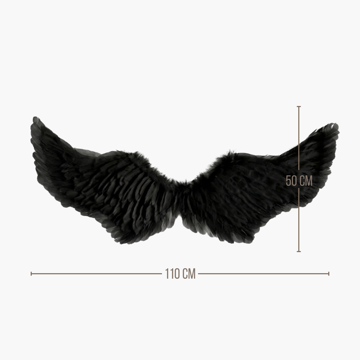 Alas de Plumas Negros | 2 Tamaños