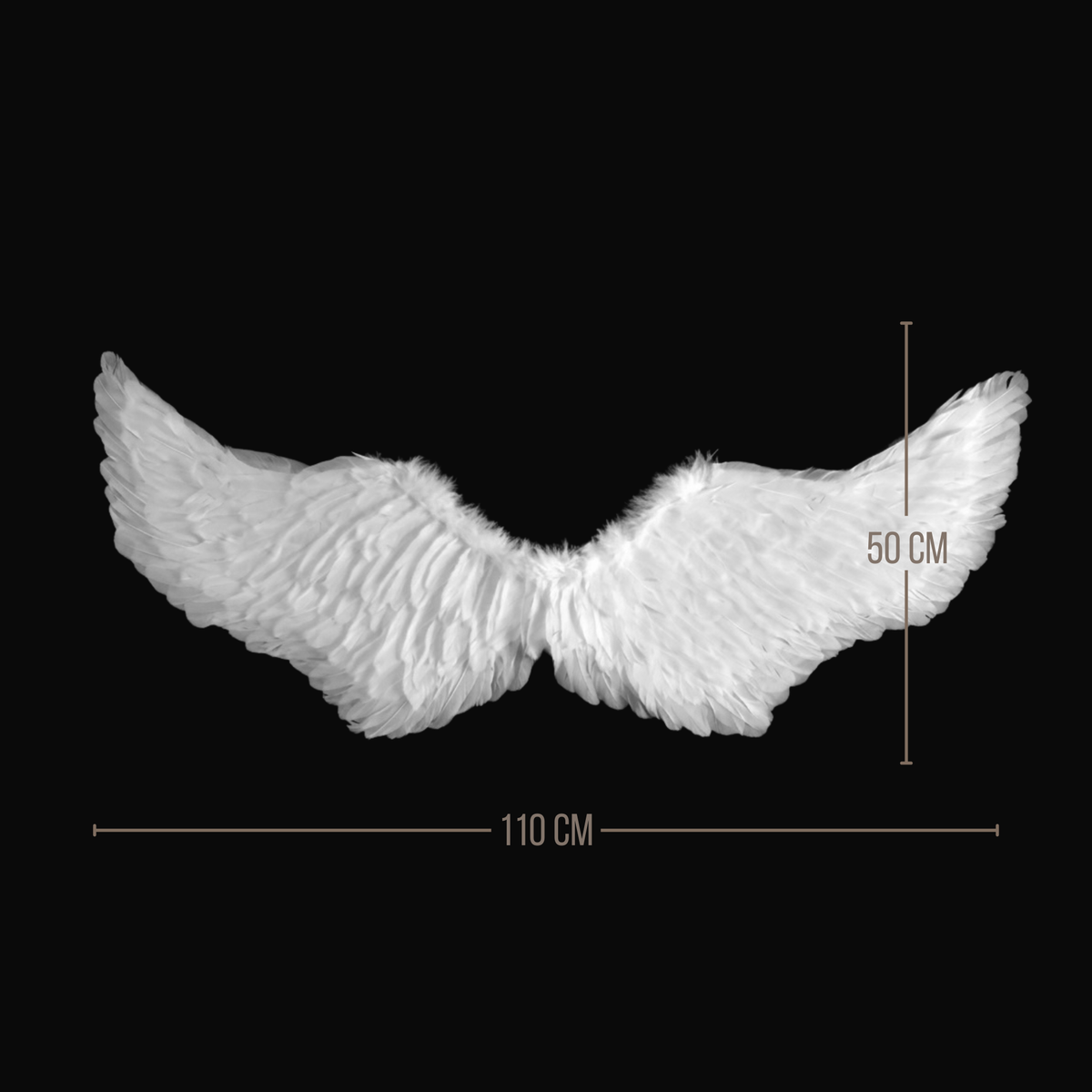 Alas de Plumas Blancas | 2 Tamaños