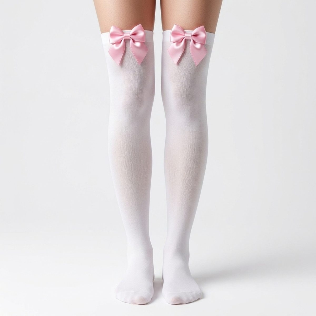 Medias Blancas con Lazo | 4 Colores