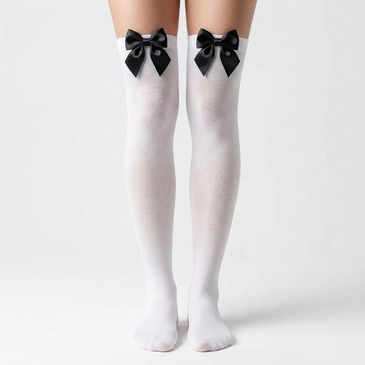 Medias Blancas con Lazo | 4 Colores