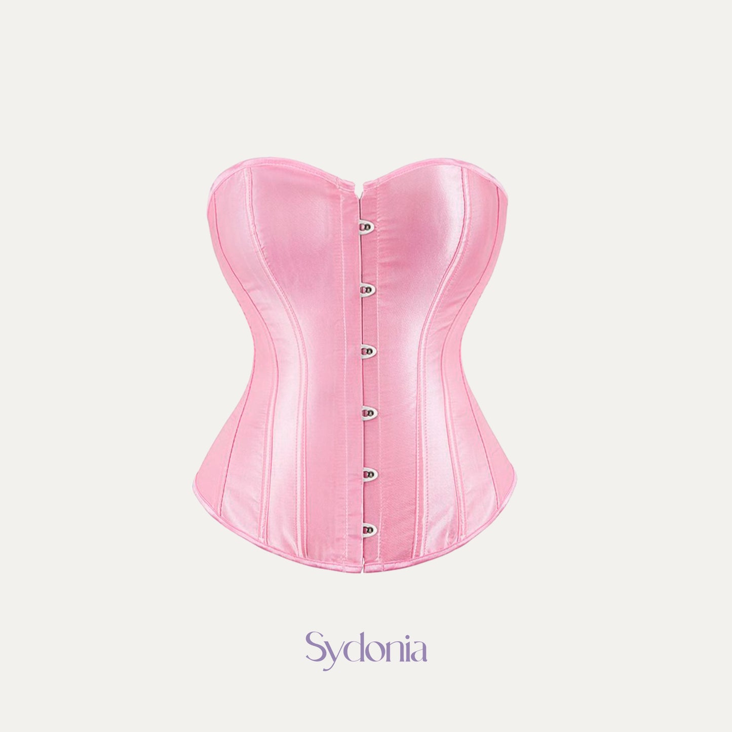 Overbust Satin Corset Rosa