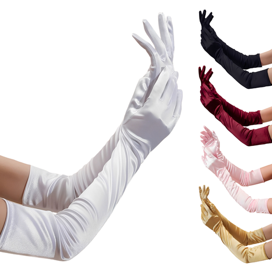 Guantes Satinados Largos | 11 colores