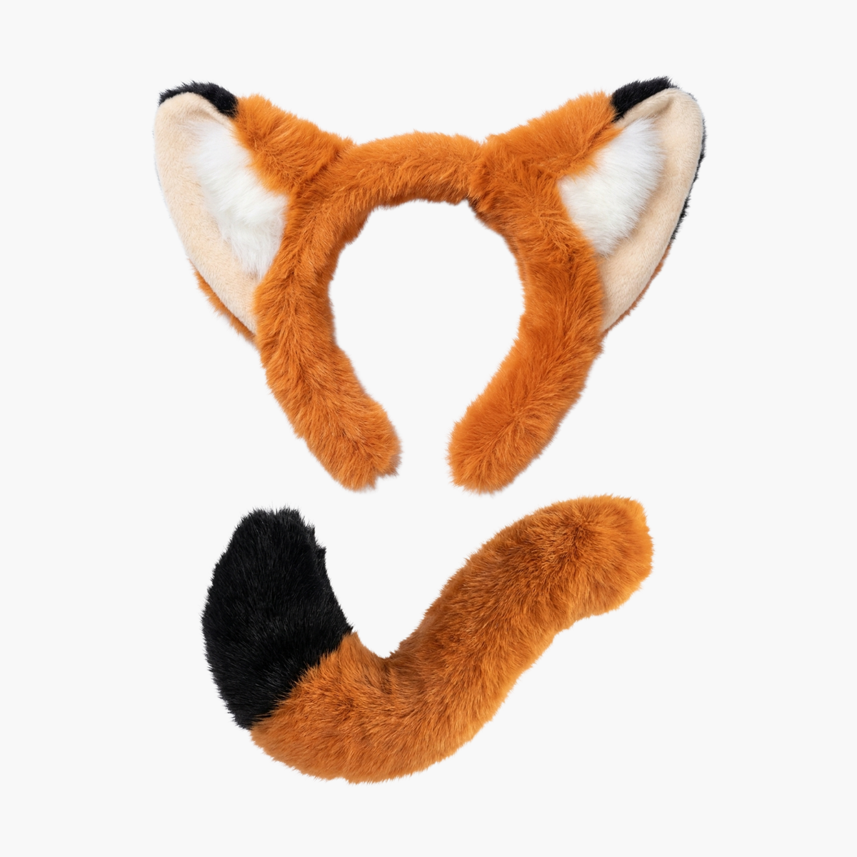 Set Zorro Fur Orejas + Cola