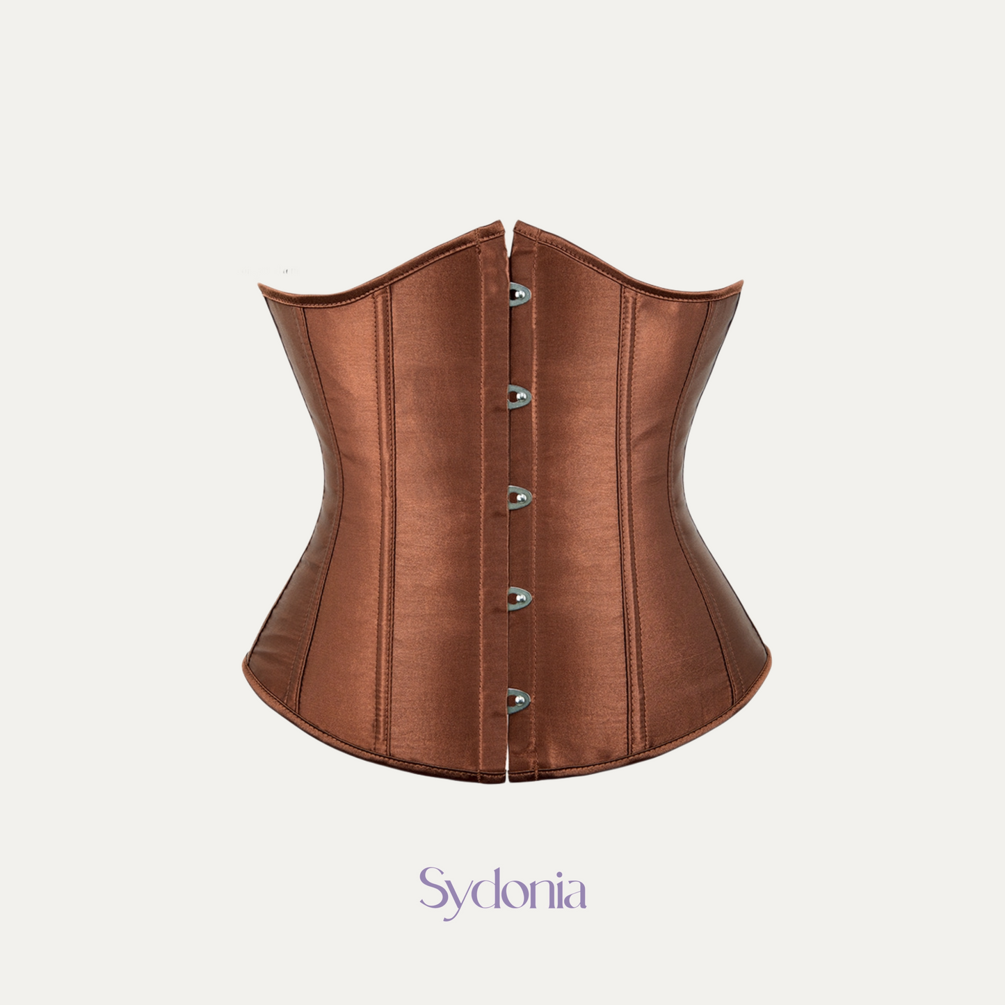 Satin Corset Marrón