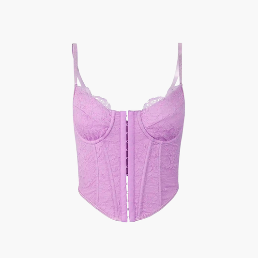 Bustier Encaje Lila