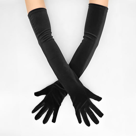 Guantes Velvet Terciopelo Negros